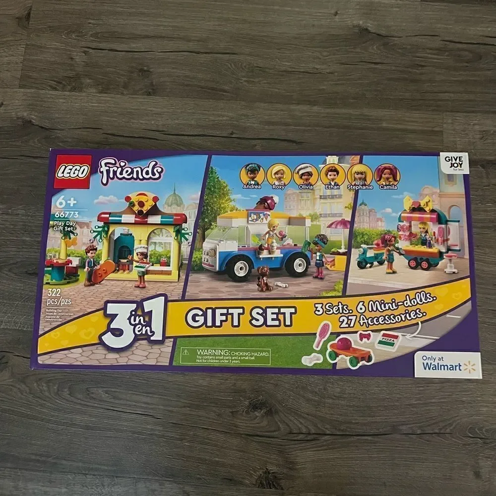 LEGO Friends Play Day Gift Set 66773, 3 in 1 Building Toy Set